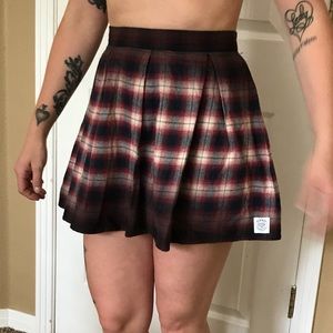 The Hundreds Plaid Schoolgirl Skirt